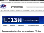 JT de TF1 du 22-07-2015 : Sauvages et naturelles, les cascades de l'Ariège.
