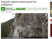 La Dépêche du 12-10-15 : Journée sport nature pour le collège